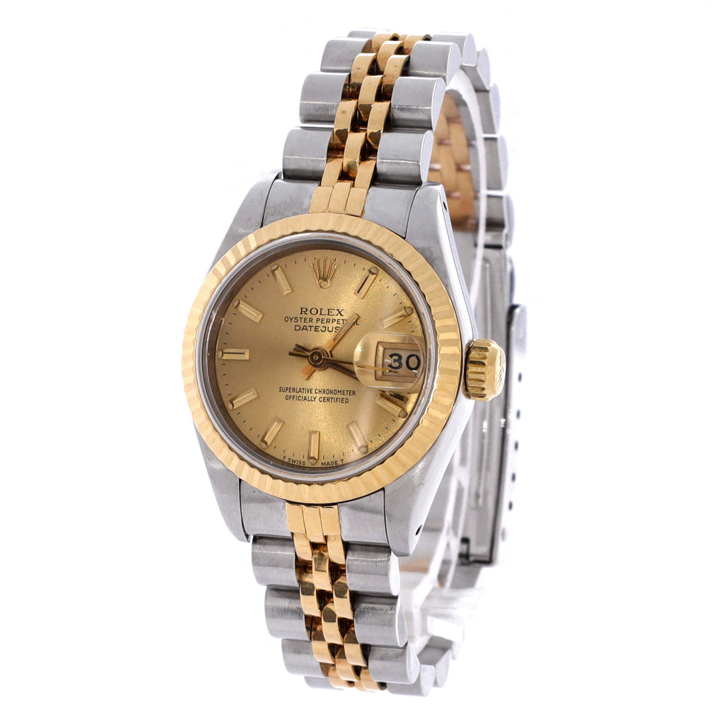 Oyster Perpetual Datejust Automatic Watch Stainless Steel and Yellow Gold 26