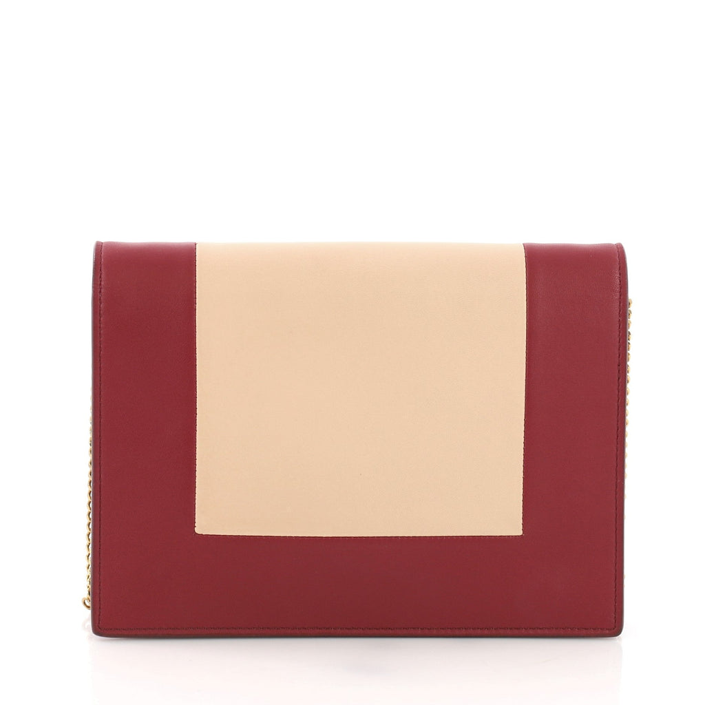 Frame Evening Clutch on Chain Leather
