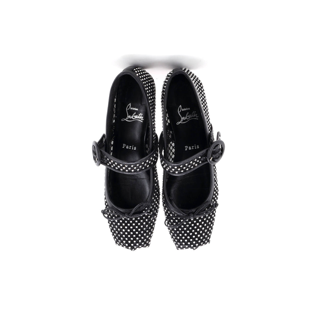 Women's Mamastrapitina Mary Jane Flats Crystal Embellished Mesh
