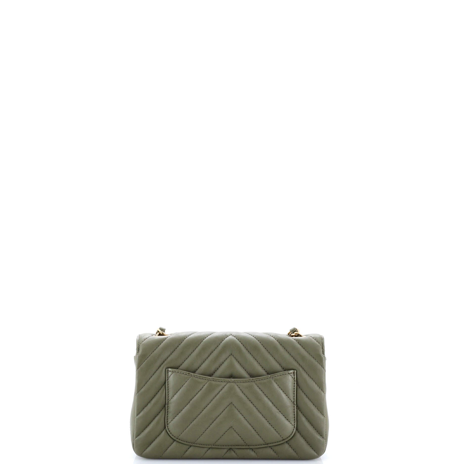 Classic Single Flap Bag Chevron Iridescent Crumpled Calfskin Mini
