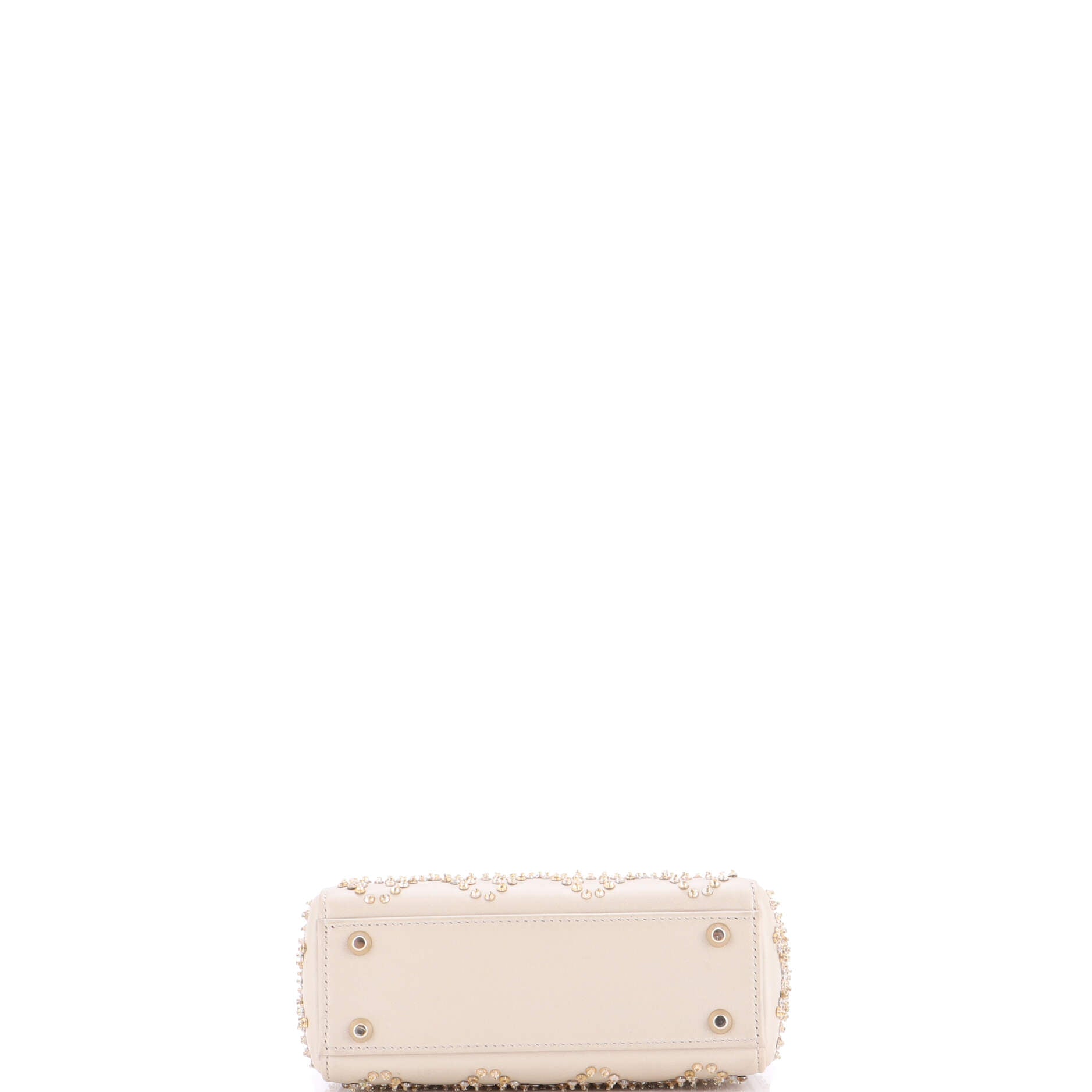 Lady Dior Chain Bag Crystal Embellished Cannage Quilt Leather Mini