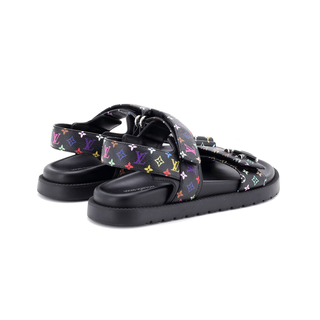 Women's x Takashi Murakami Sunset Comfort Flat Sandals Monogram Multicolor