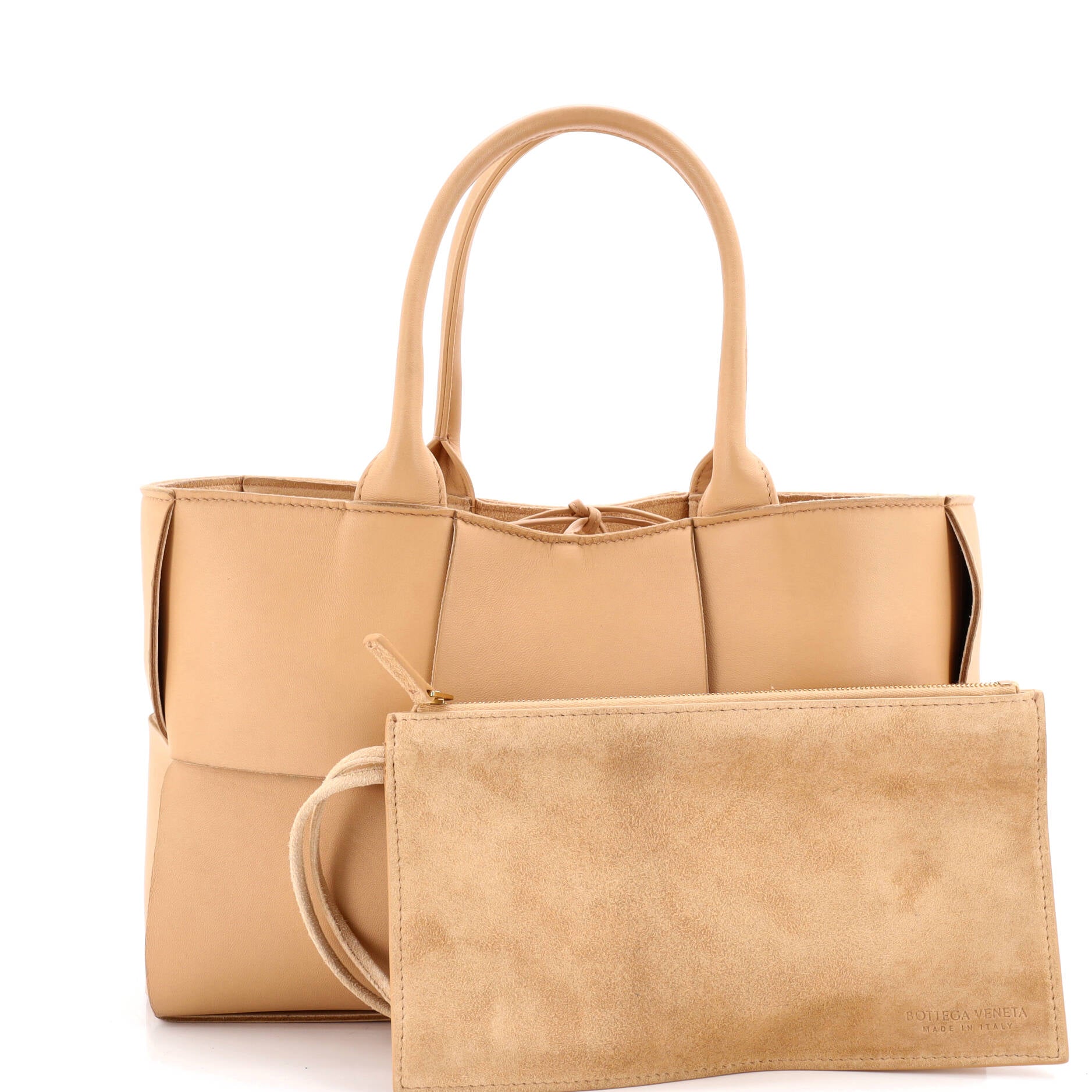Arco Tote Maxi Intrecciato Leather Small