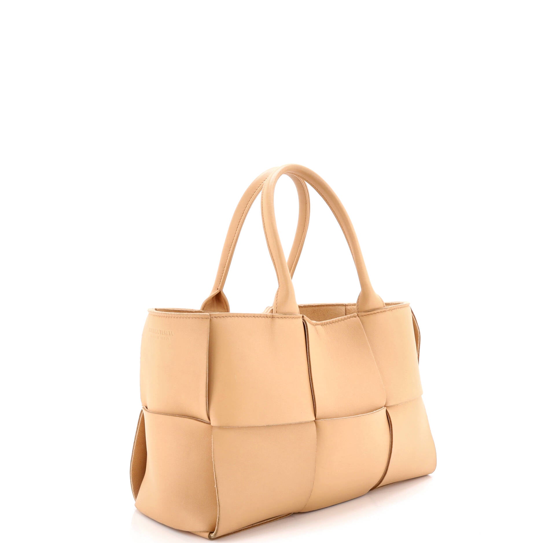 Arco Tote Maxi Intrecciato Leather Small