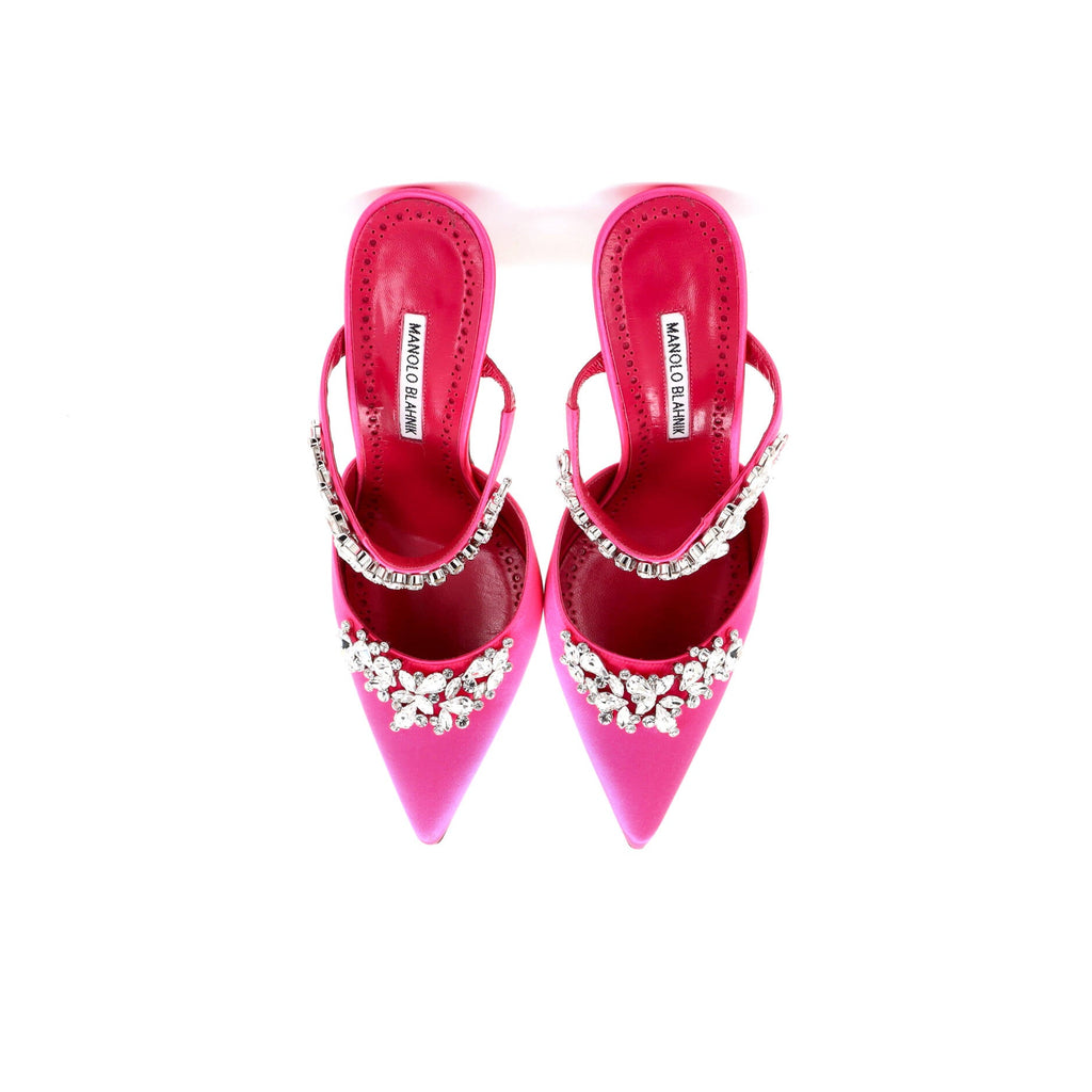 Women's Lurum Heeled Mules Satin 90