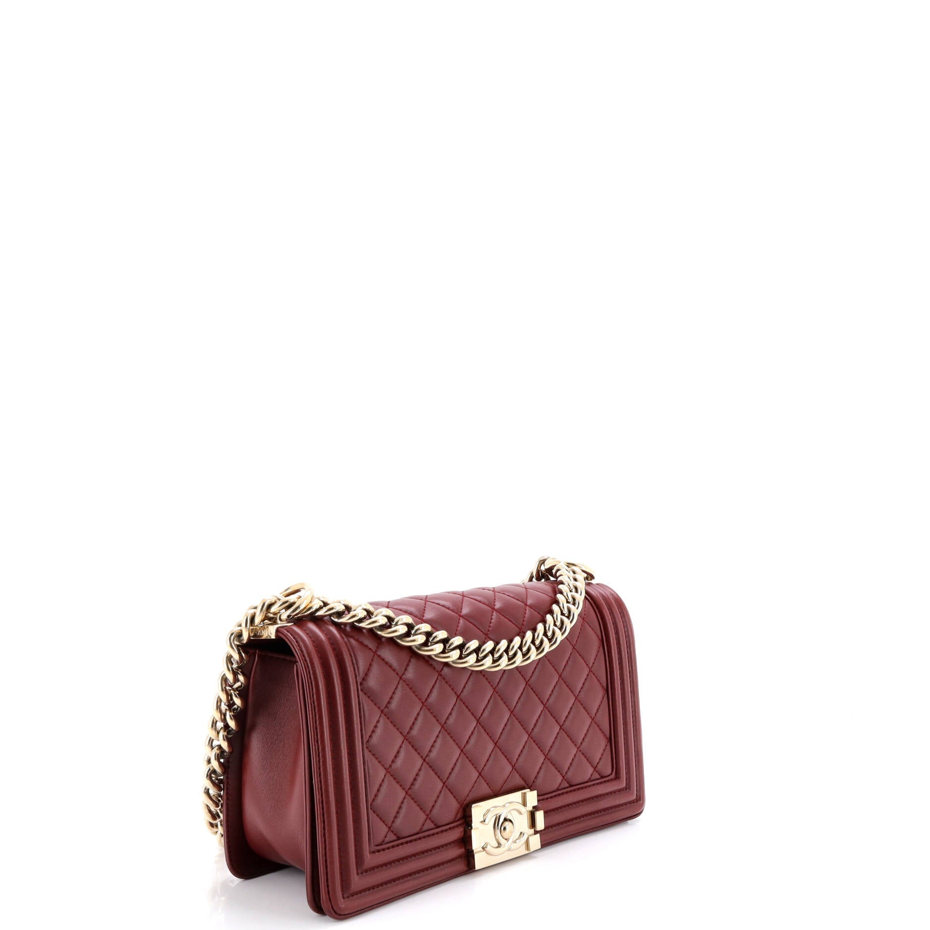 Boy Flap Bag Quilted Lambskin New Medium
