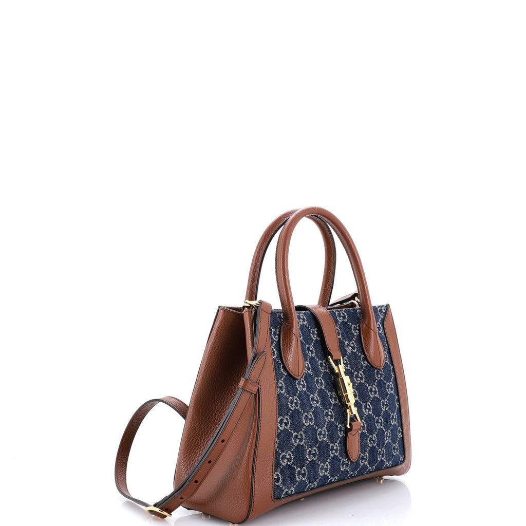 Jackie 1961 Tote GG Denim and Leather Medium