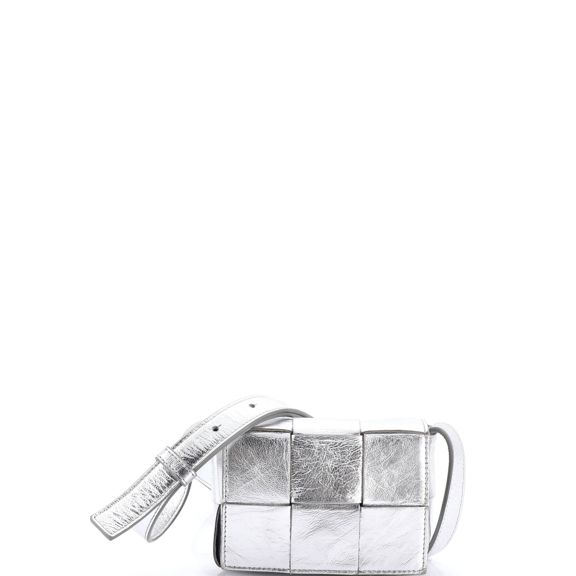 Cassette Crossbody Bag Maxi Intrecciato Leather Extra Mini