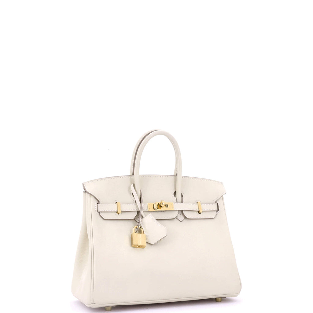 Birkin Handbag Light Swift with Gold Hardware 25