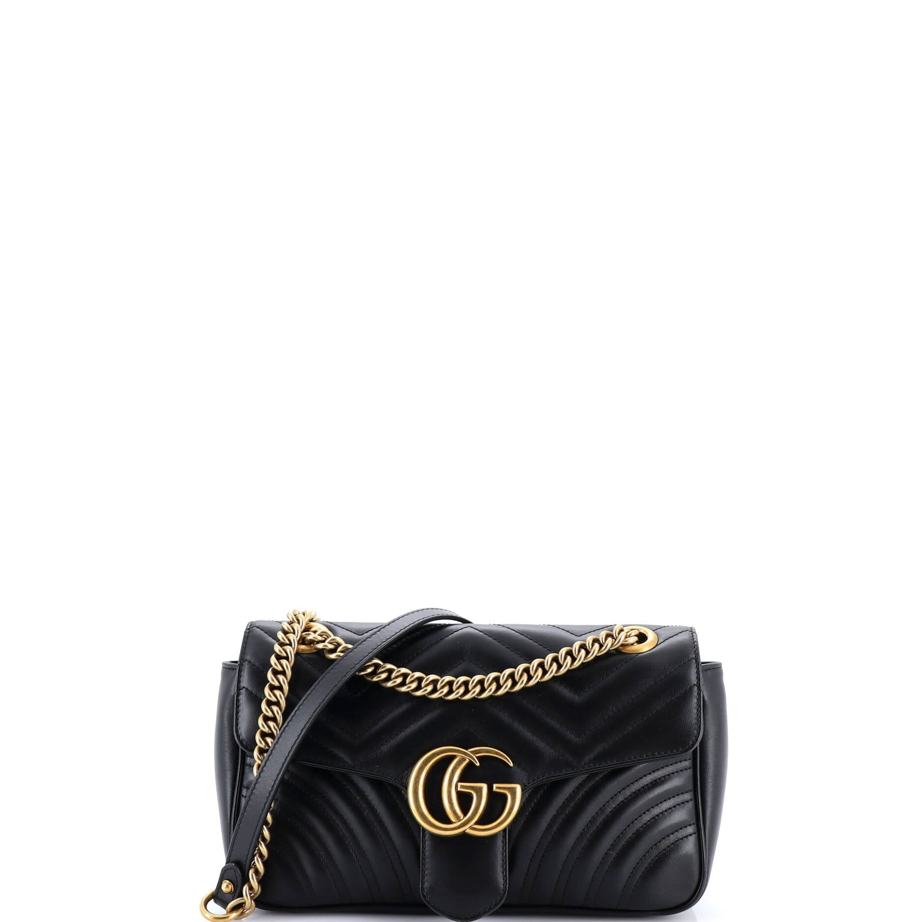 GG Marmont Flap Bag Matelasse Leather Small