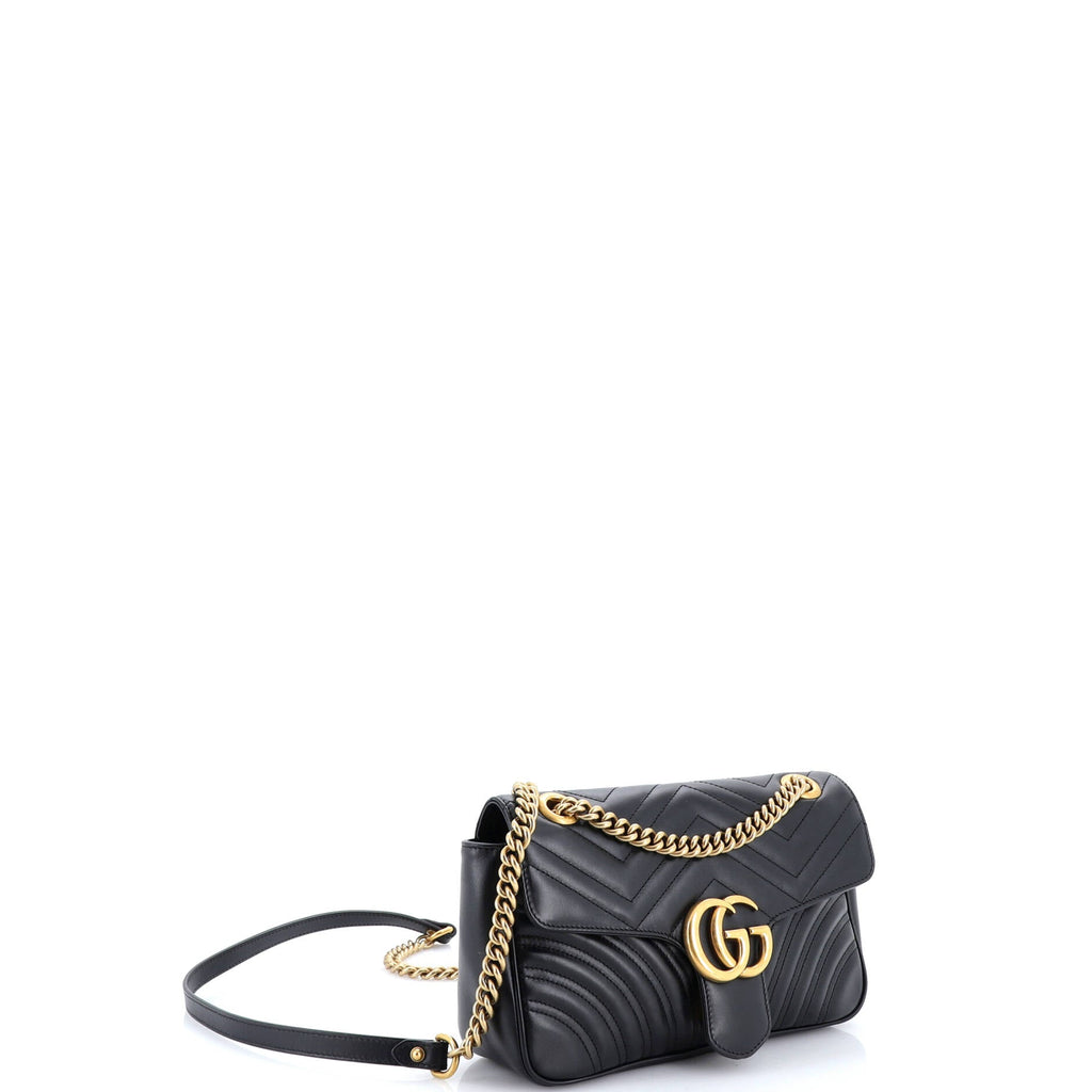GG Marmont Flap Bag Matelasse Leather Small