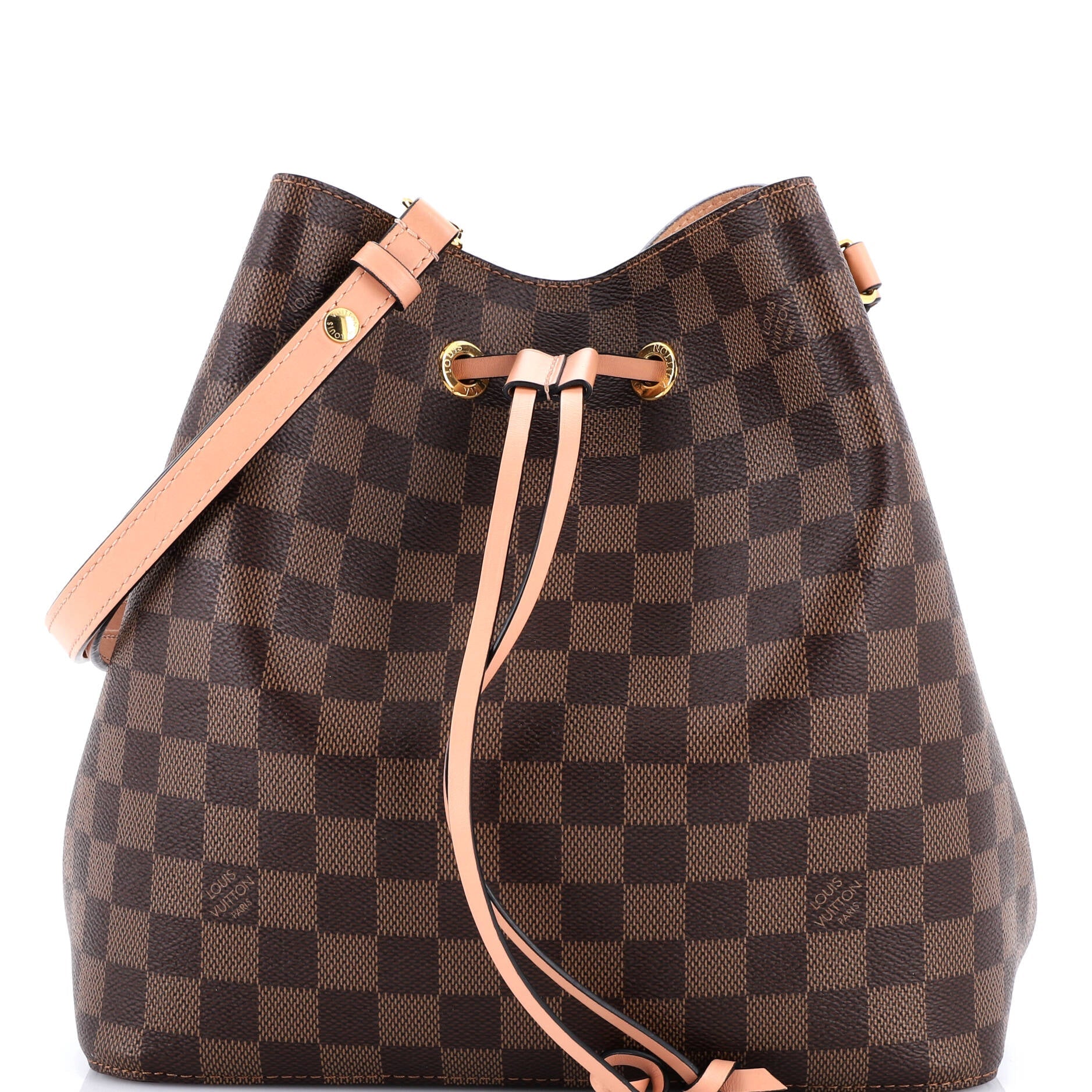 NeoNoe Handbag Damier with Leather MM