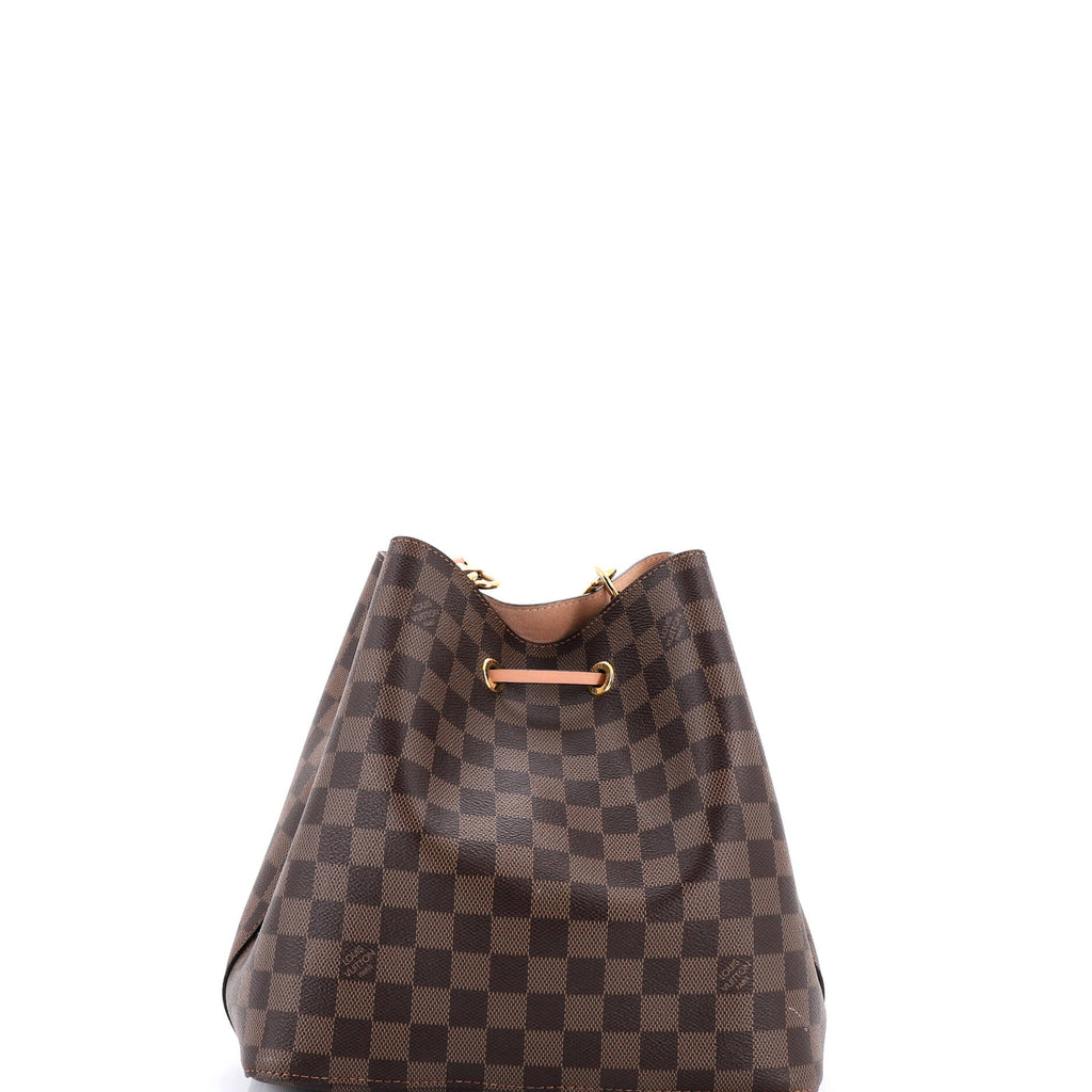 NeoNoe Handbag Damier with Leather MM