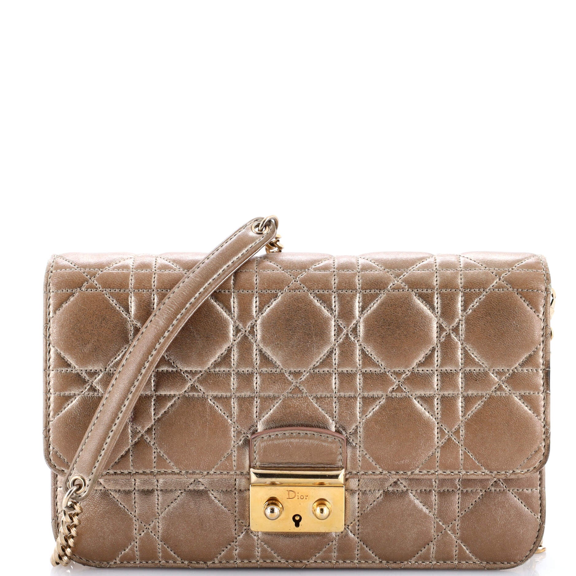 Miss Dior Promenade Pouch Cannage Quilt Lambskin Large