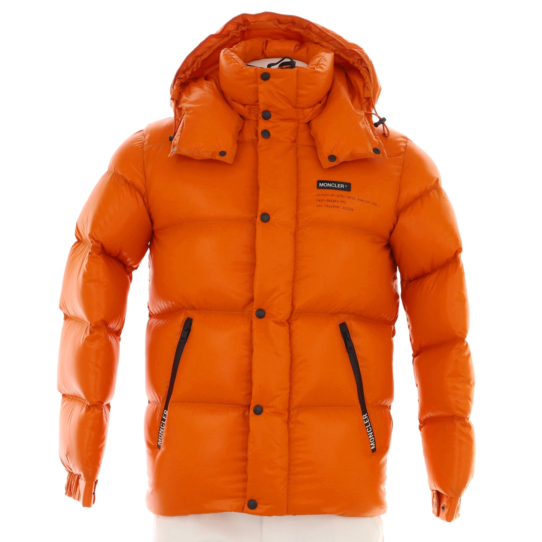 Genius x Fragment Men's Logo Puffer Jacket Quilted Polyamide with Down