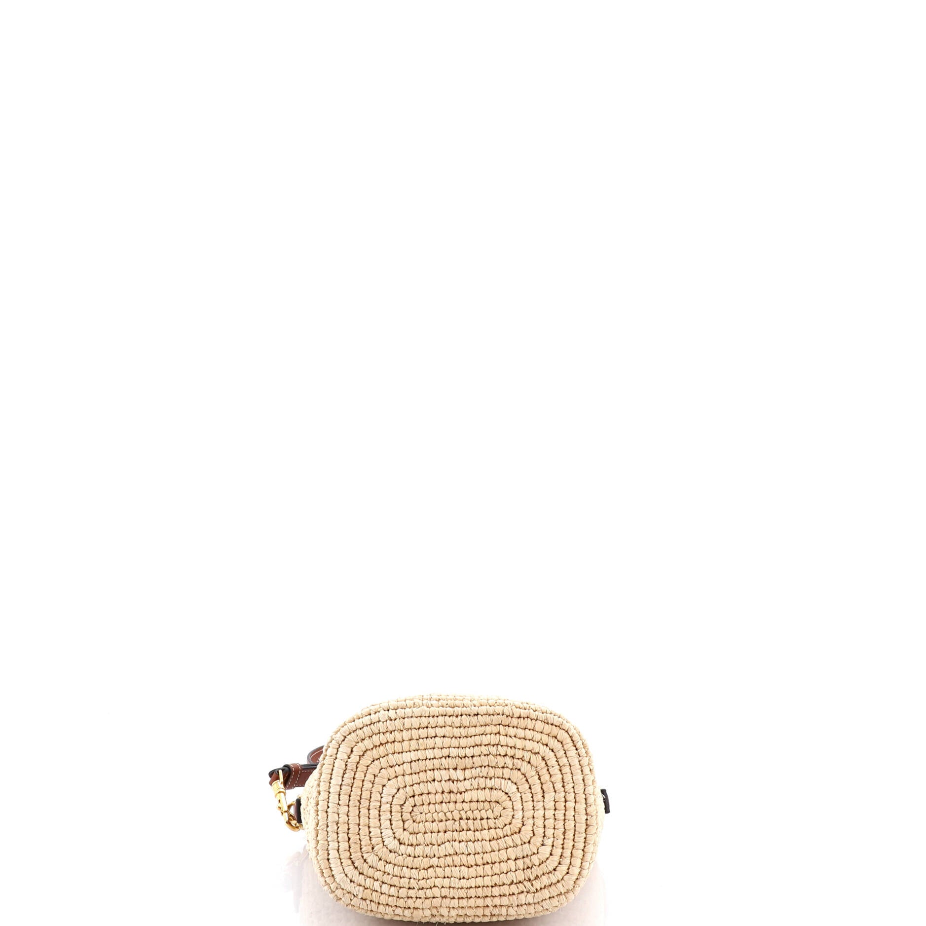 Louise Bag Raffia with Leather Small