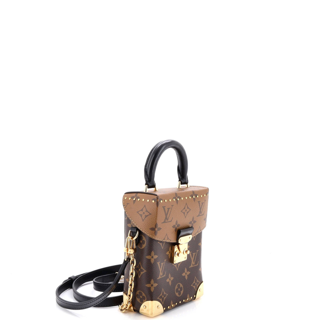 Camera Box NM Handbag Studded Reverse Monogram Canvas