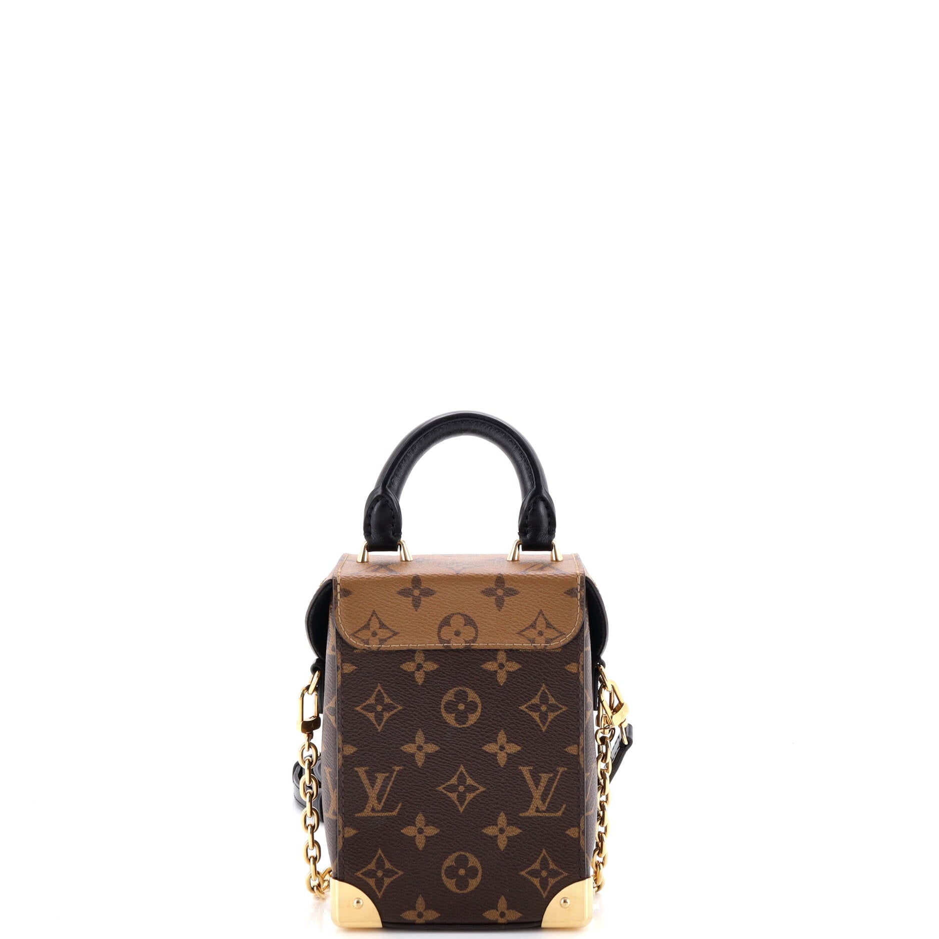 Camera Box NM Handbag Studded Reverse Monogram Canvas