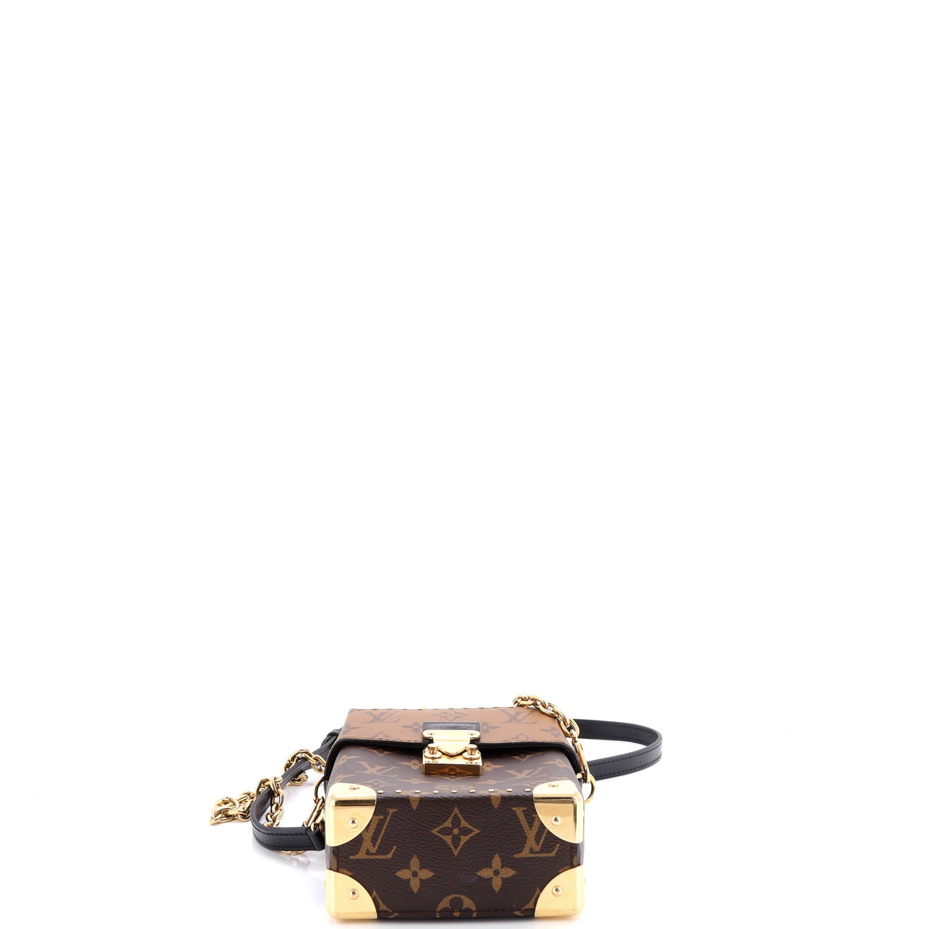 Camera Box NM Handbag Studded Reverse Monogram Canvas