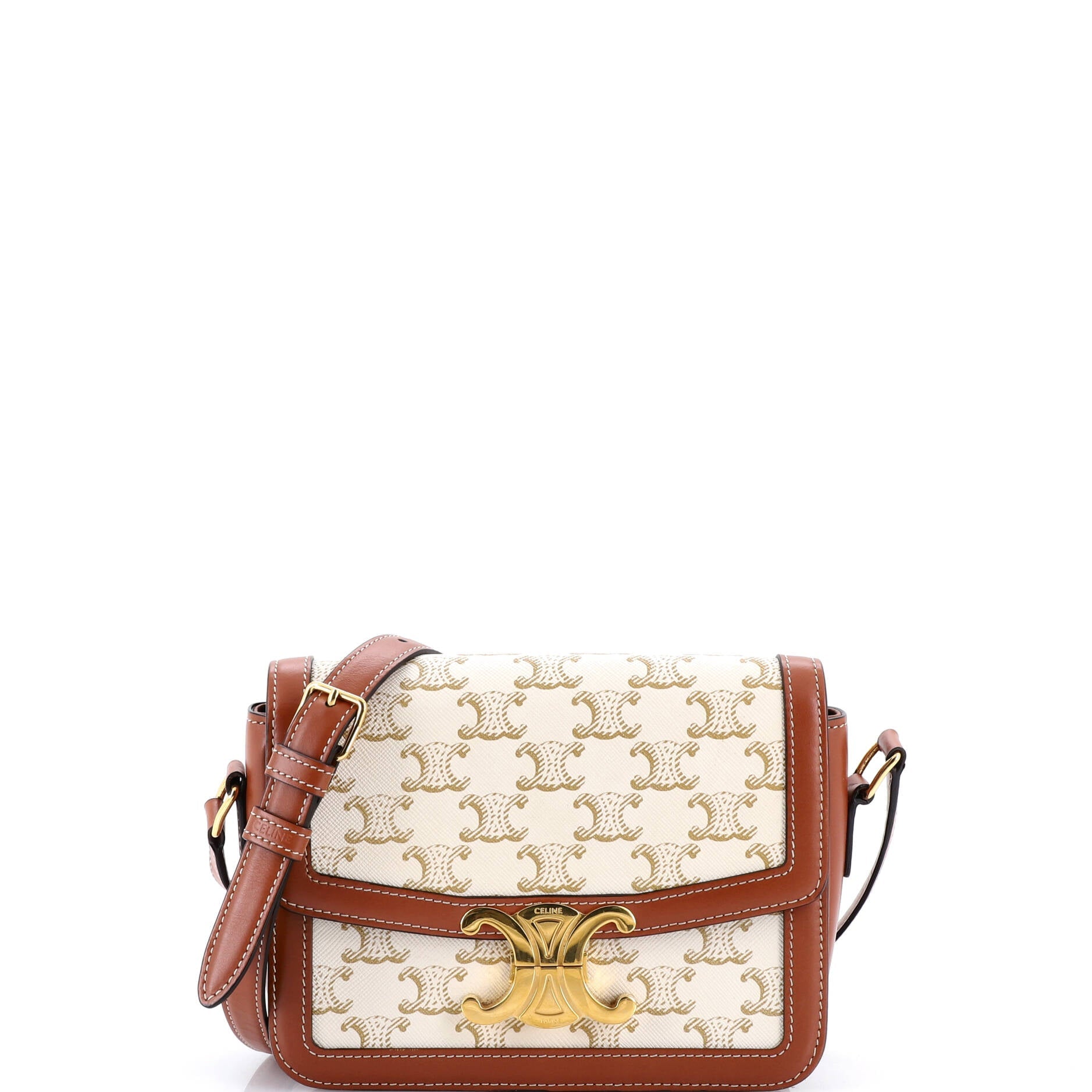 Triomphe Shoulder Bag Triomphe Coated Canvas Teen