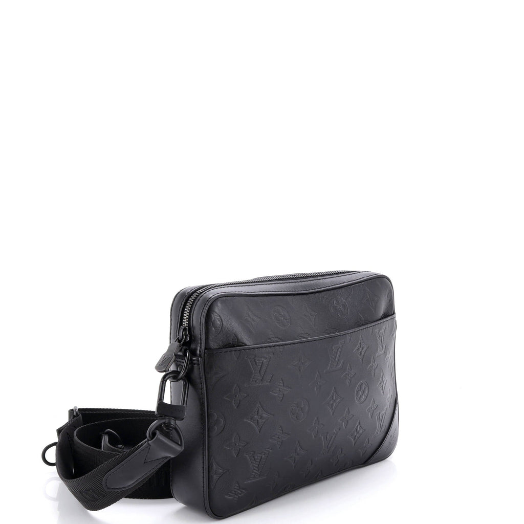 Duo Messenger Bag Monogram Shadow Leather