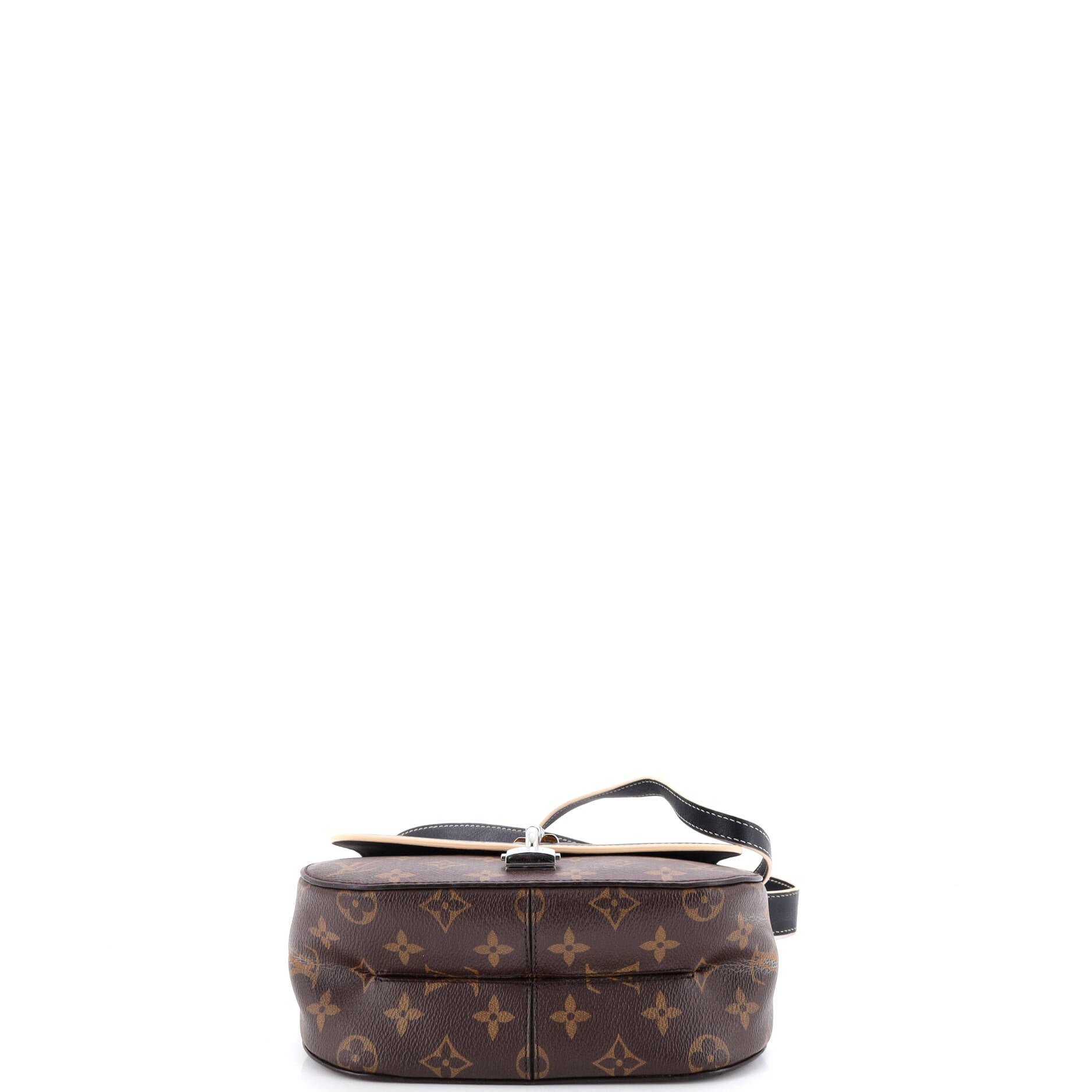 Chain It Handbag Monogram Canvas with Leather PM