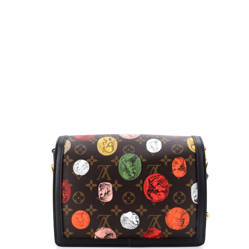 Dauphine Shoulder Bag Limited Edition Fornasetti Cameo Monogram Canvas MM