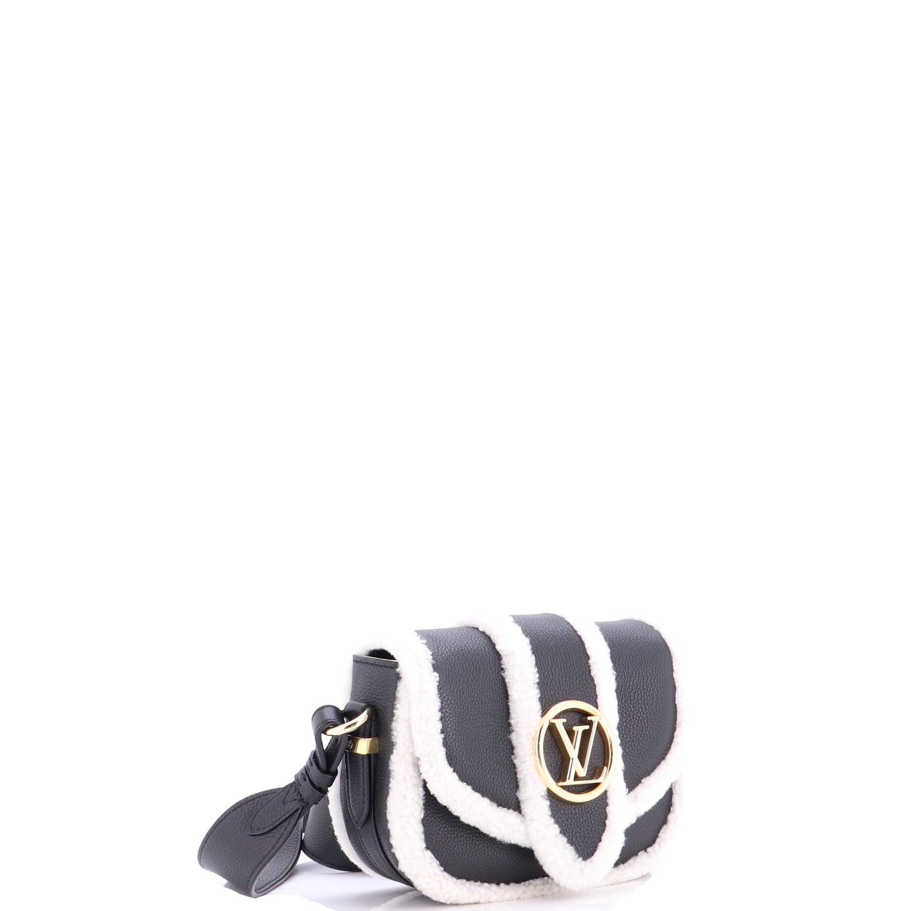 LV Pont 9 Soft Bag Leather and Shearling PM