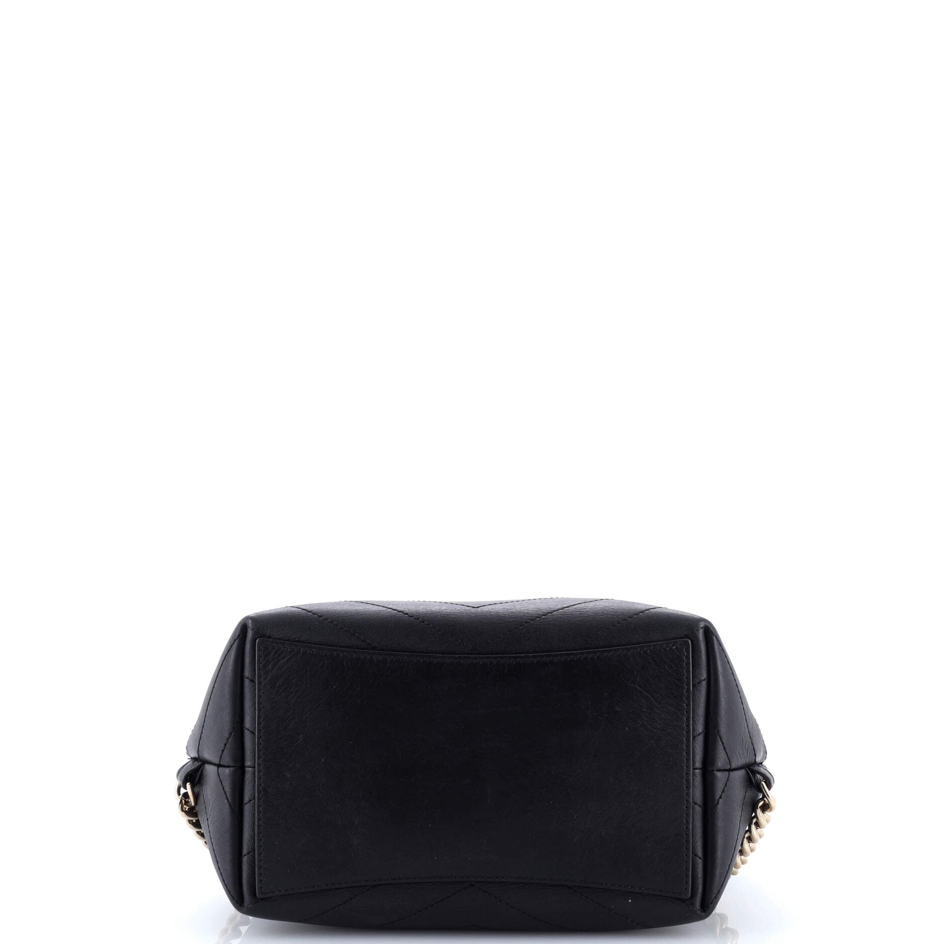 Coco Chevron Backpack Stitched Calfskin Small