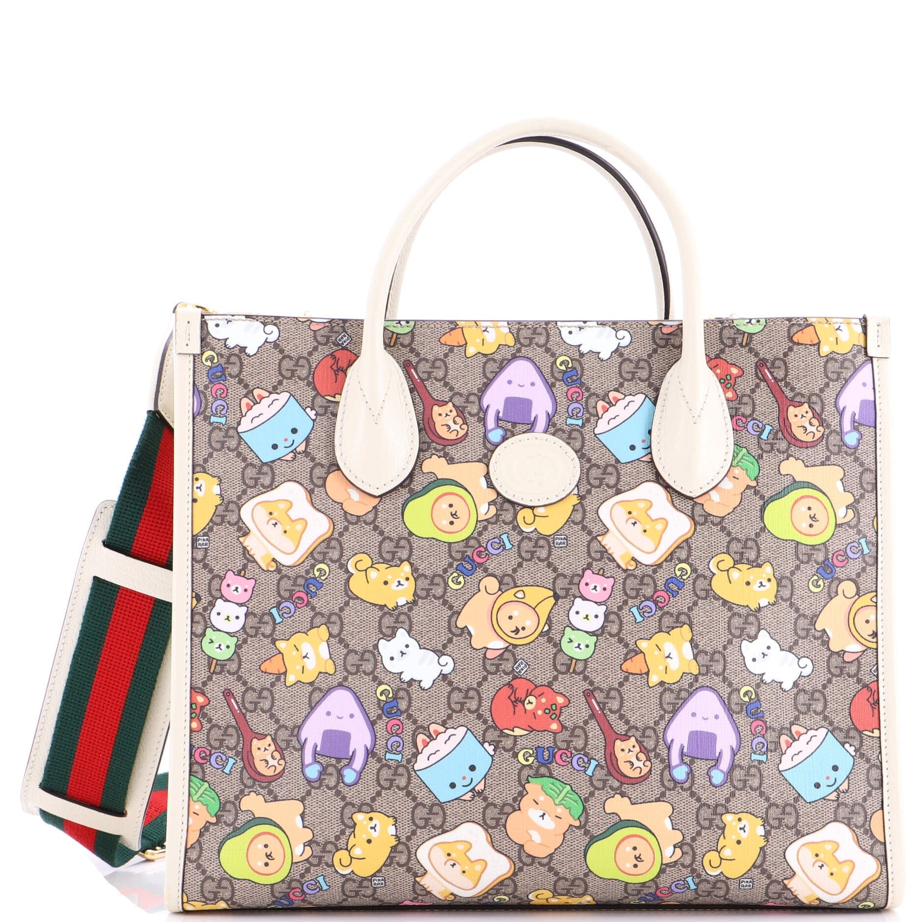 Interlocking G Patch Tote Printed GG Coated Canvas Small