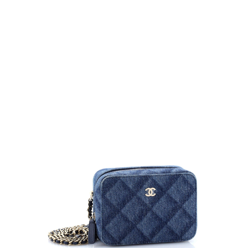 Camera Case Bag 3D Quilt Printed Denim