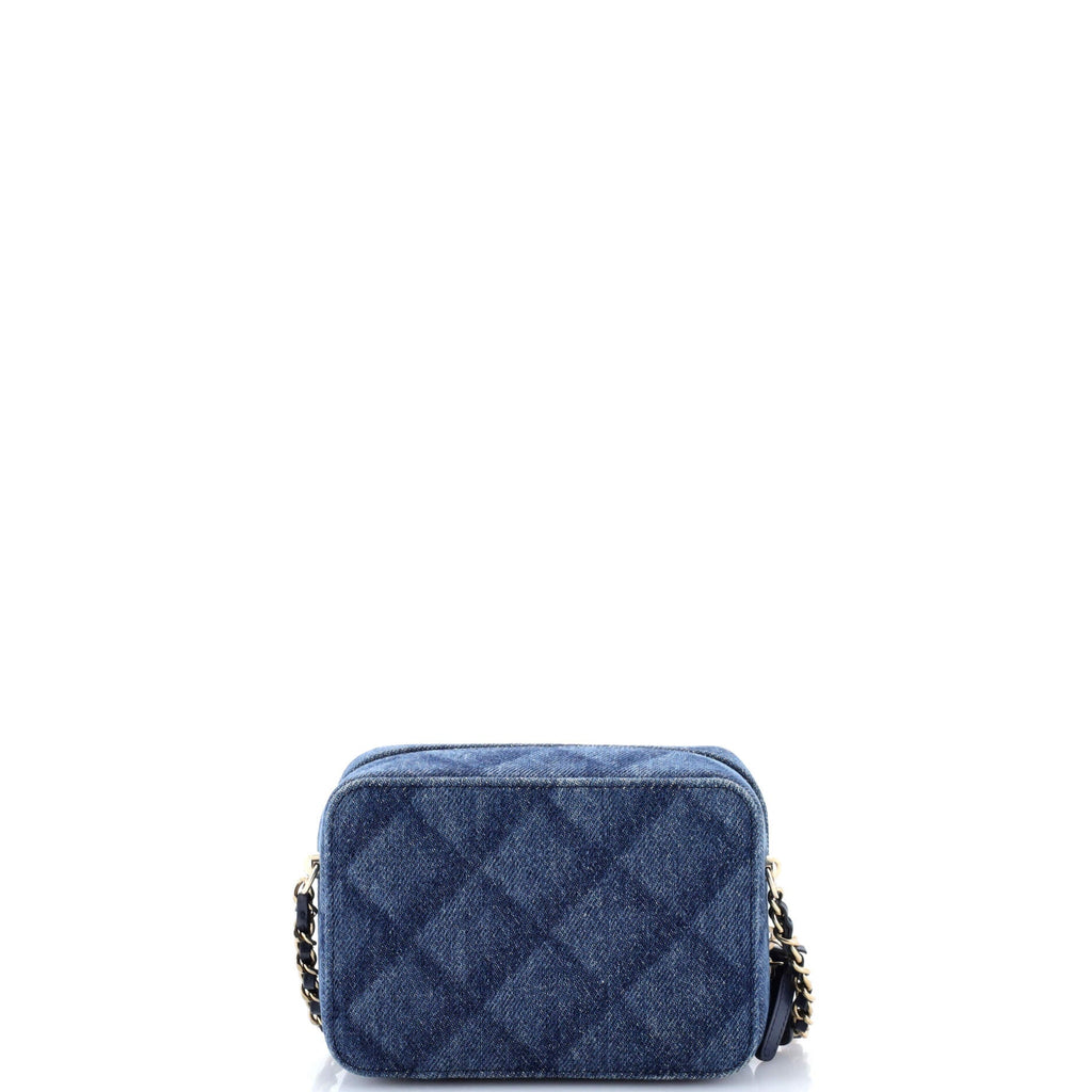 Camera Case Bag 3D Quilt Printed Denim