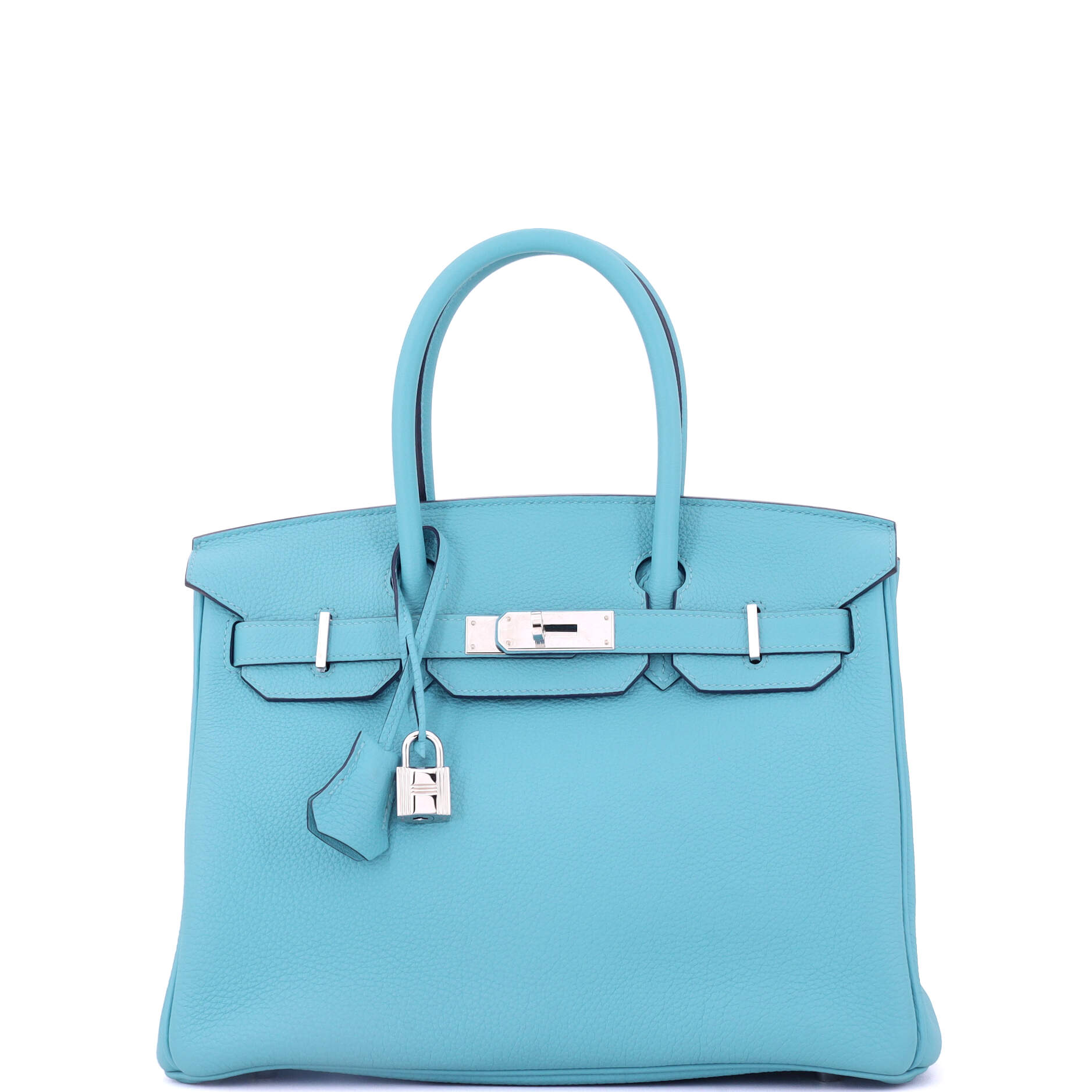 Birkin Handbag Bleu Du Nord Togo with Palladium Hardware 30