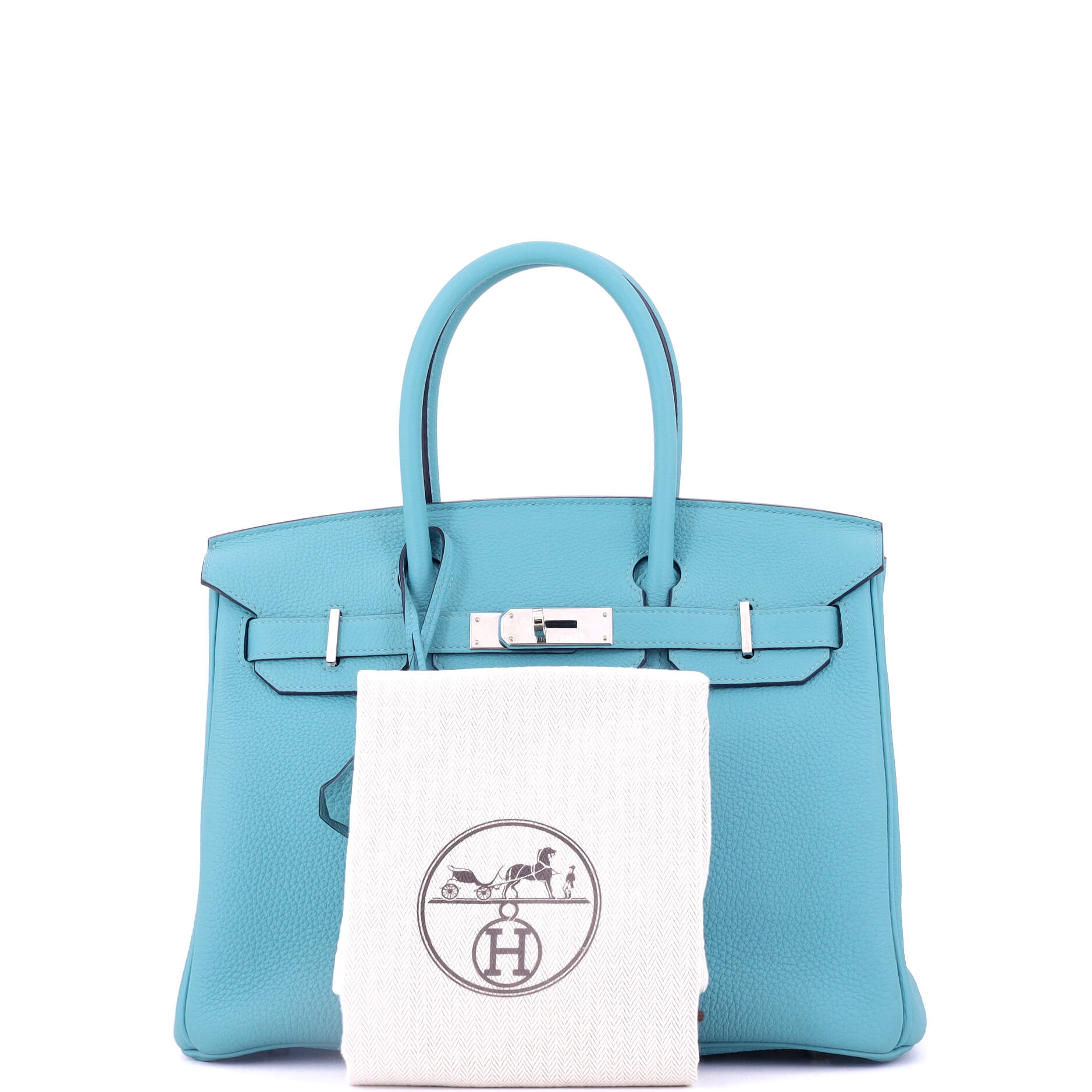 Birkin Handbag Bleu Du Nord Togo with Palladium Hardware 30