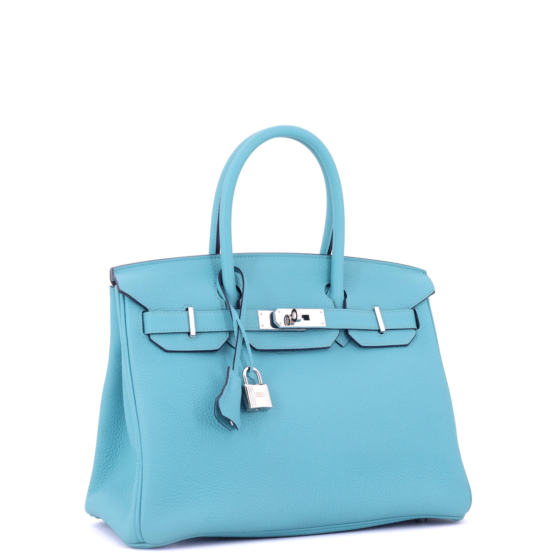 Birkin Handbag Bleu Du Nord Togo with Palladium Hardware 30