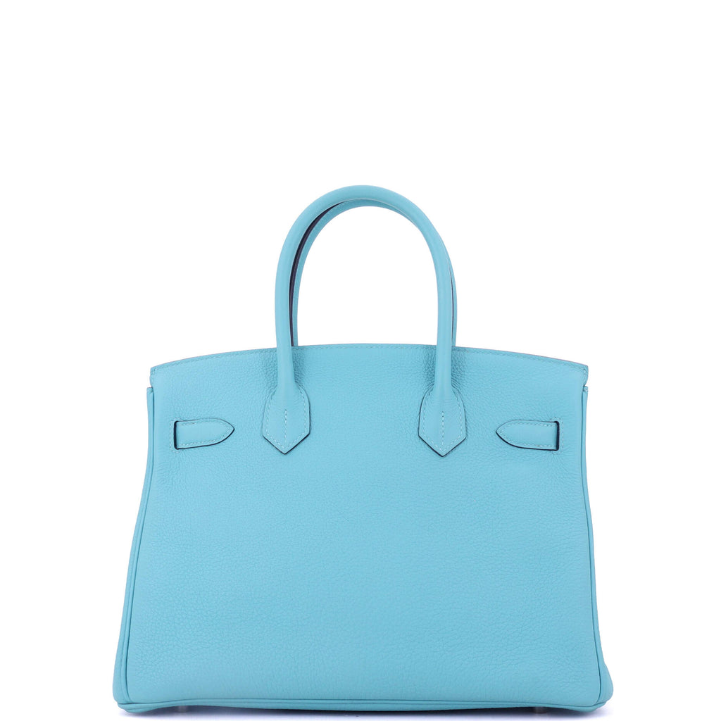 Birkin Handbag Bleu Du Nord Togo with Palladium Hardware 30