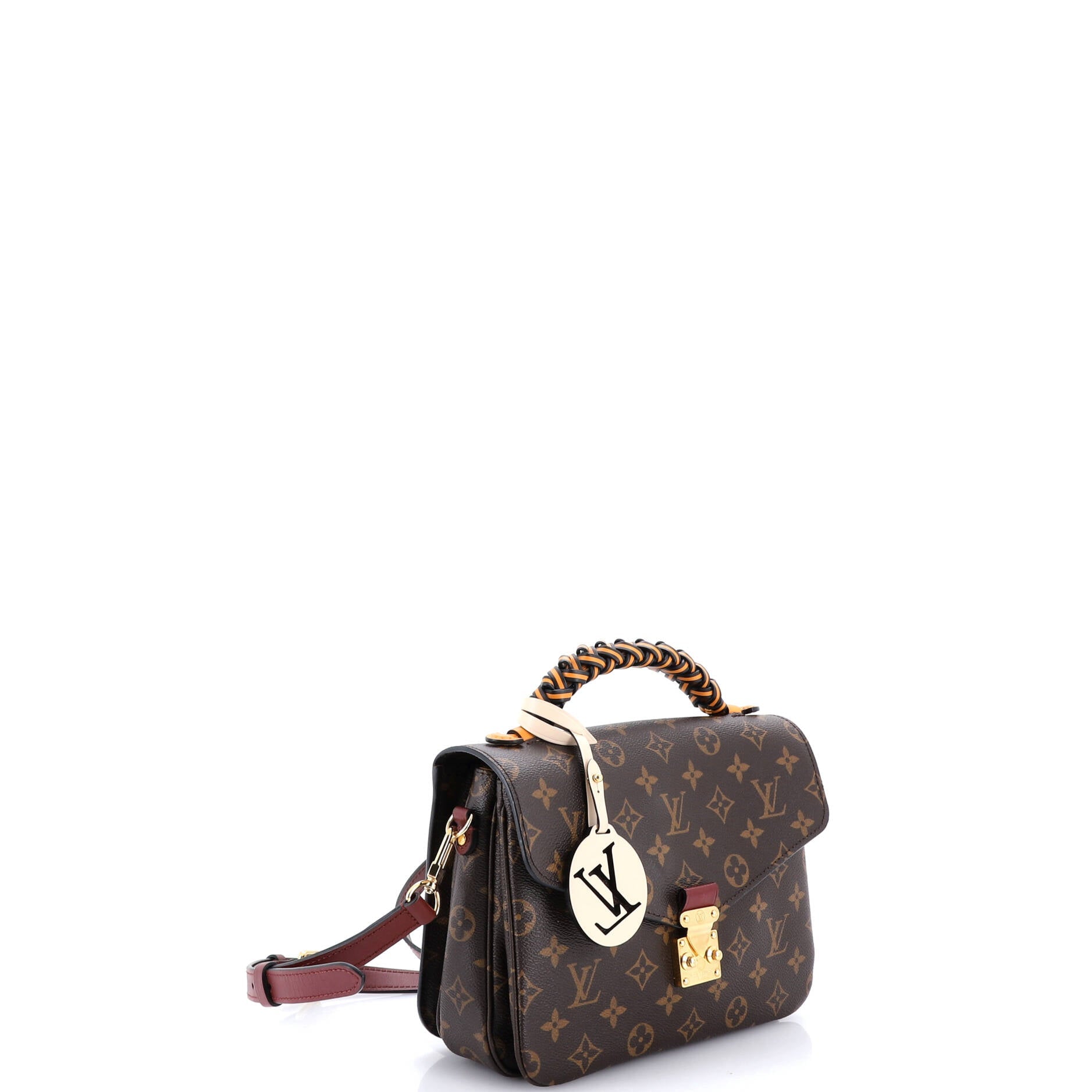 Braided Handle Pochette Metis Monogram Canvas with Leather