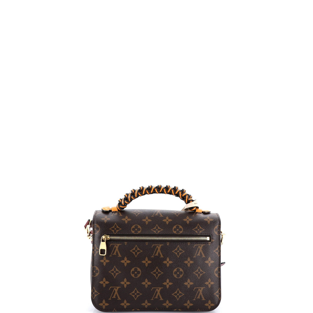Braided Handle Pochette Metis Monogram Canvas with Leather