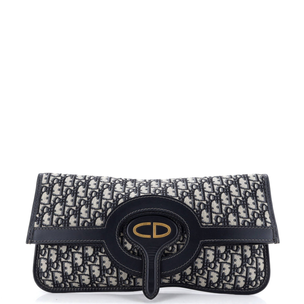Fold Over Clutch Oblique Canvas