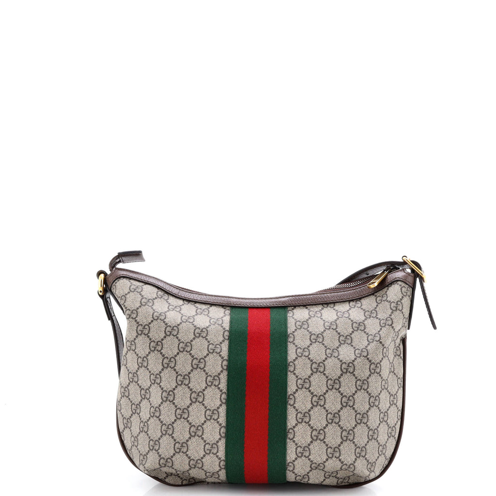 Ophidia Half Moon Hobo GG Coated Canvas Small
