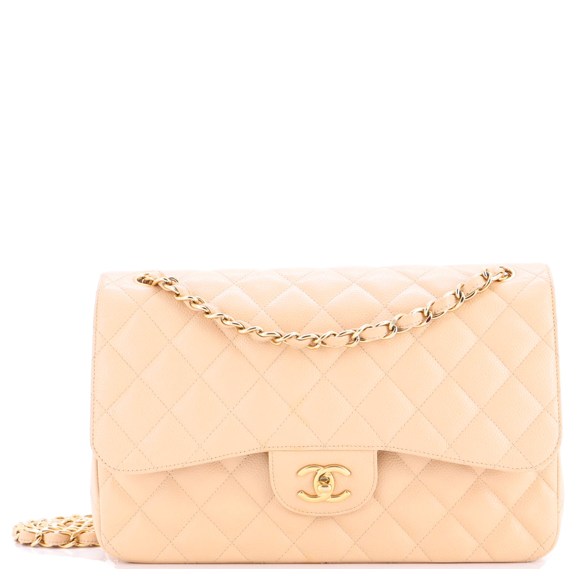 Classic Double Flap Bag Quilted Caviar Jumbo