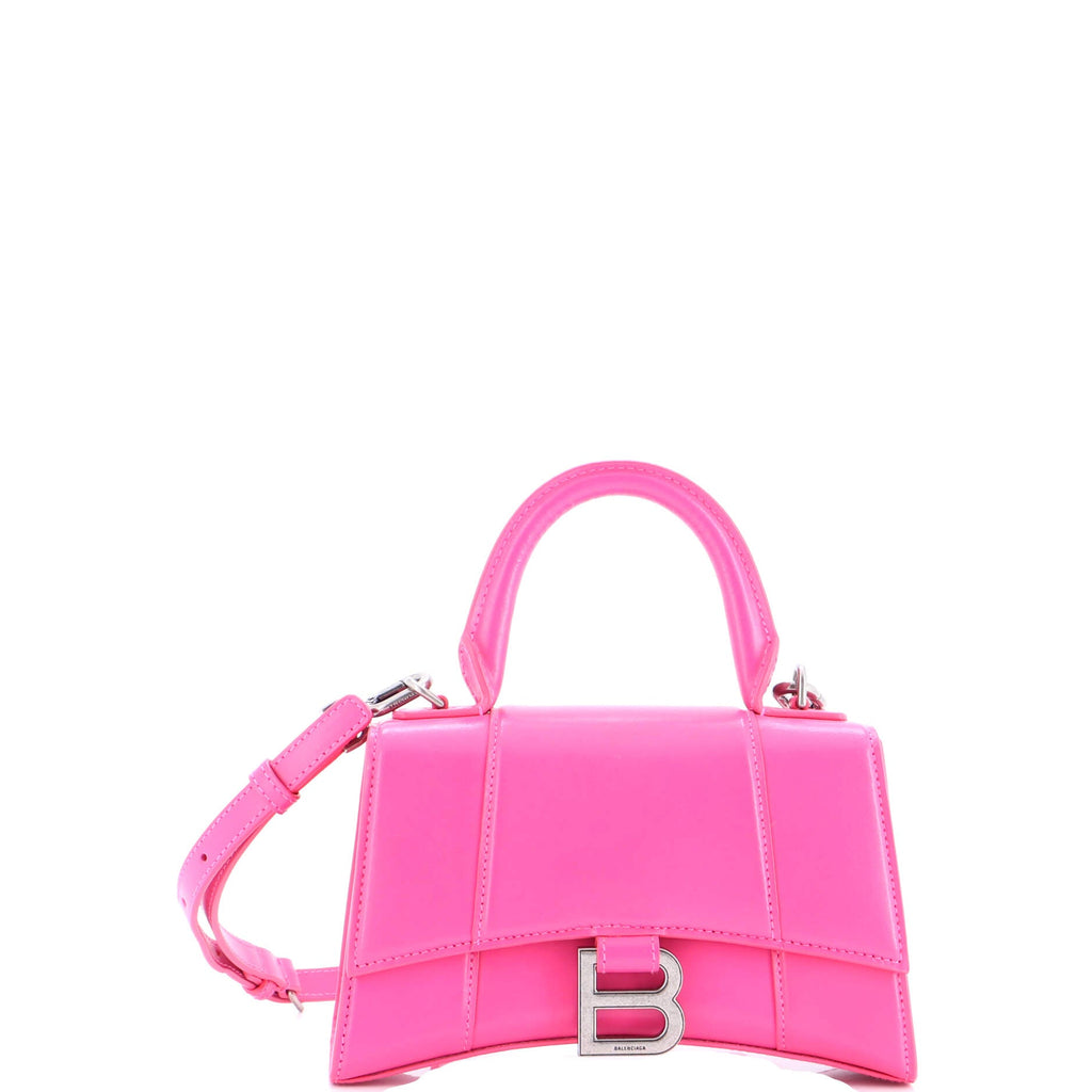Hourglass Top Handle Bag Leather XS