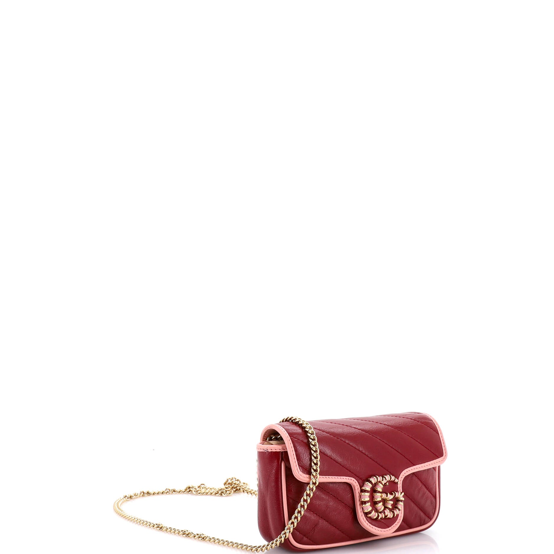 GG Marmont Flap Bag Diagonal Quilted Leather Super Mini