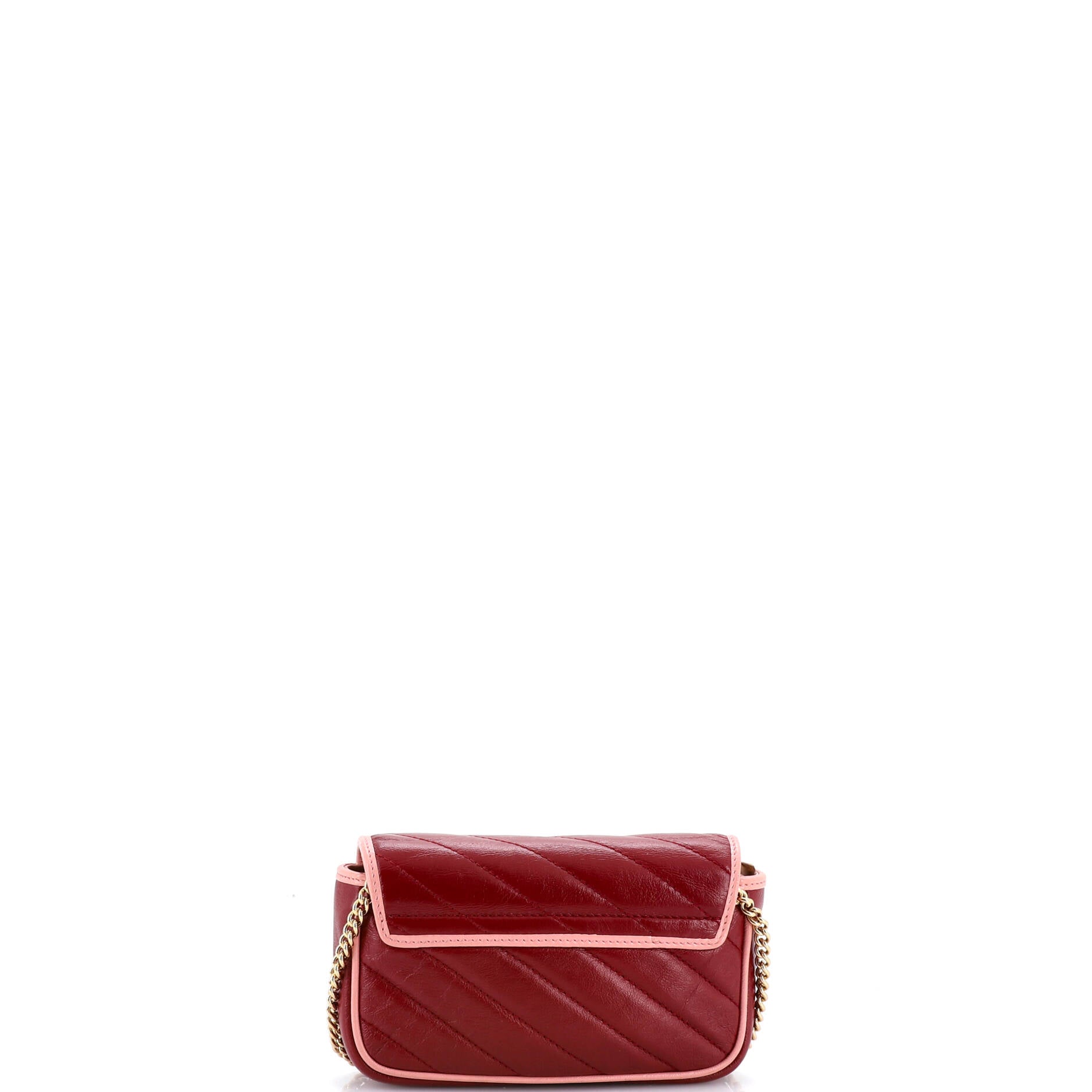 GG Marmont Flap Bag Diagonal Quilted Leather Super Mini