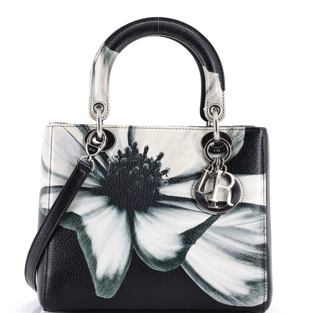 Lady Dior Bag Printed Leather Medium