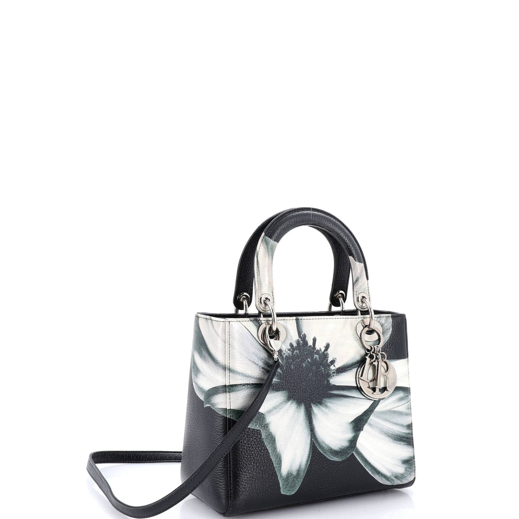Lady Dior Bag Printed Leather Medium
