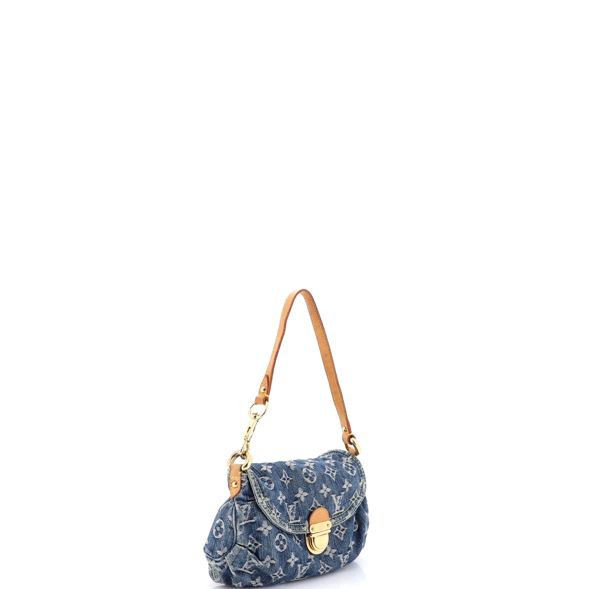 Pleaty Handbag Denim Mini