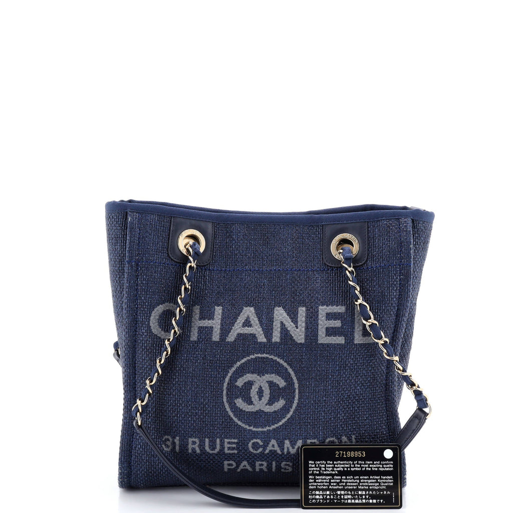 North South Deauville Tote Raffia Small