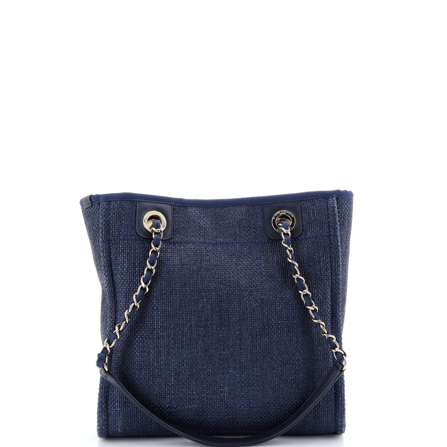 North South Deauville Tote Raffia Small