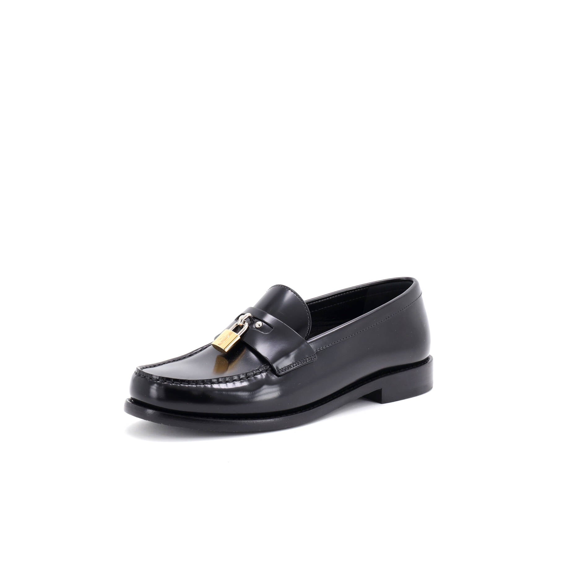 Women's Chess Padlock Loafers Leather